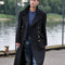 Manteau de marine Bundeswehr Mil-Tec en drap laine-viscose croise entierement double