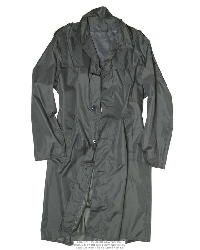 Manteau de pluie de l'armée suisse en polyamide enduit polyuréthane, occasion
