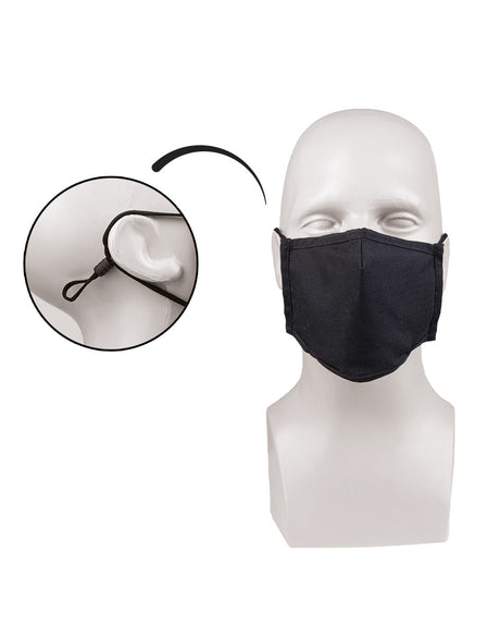Masque de protection Mil-Tec en coton ripstop doublé lavable à 60 degrés avec pince-nez