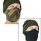 Masque de protection facial Mil-Tec en néoprène 2 mm réversible et réglable à la nuque