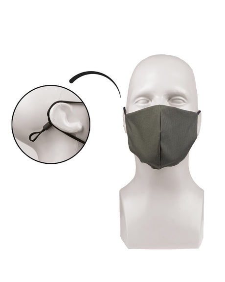 Masque facial Mil-Tec en ripstop polycoton avec barrette nasale et élastiques réglables