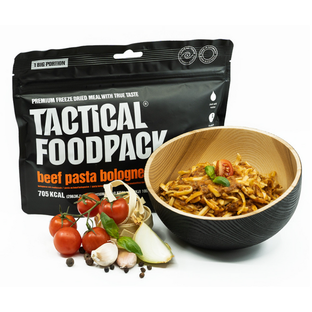 Maxi ration de survie Tactical Foodpack Pâtes à la bolognaise