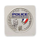 Médaille Police Nationale GK Pro support carré zinc nickelé