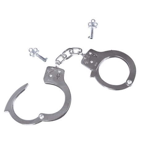 Menottes Mil-Tec Single Lock nickelées — formation et collection