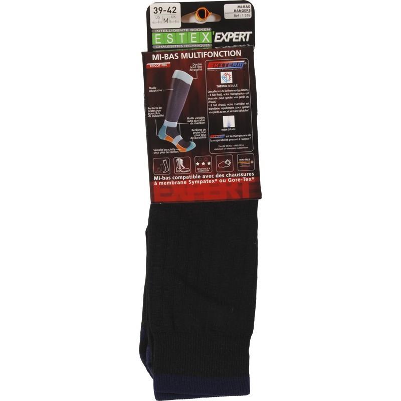 Chaussettes MI - BAS RANGERS Estex - Noir - Welkit.com