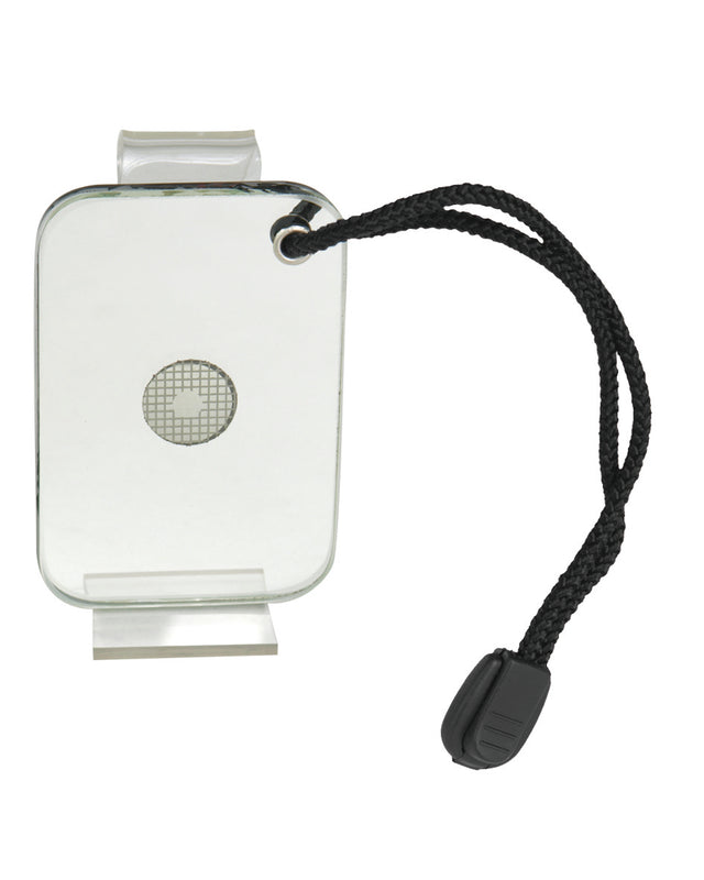 Miroir de survie US Mil-Tec 77 x 50 mm avec trou de visée et cordelette polypropylène