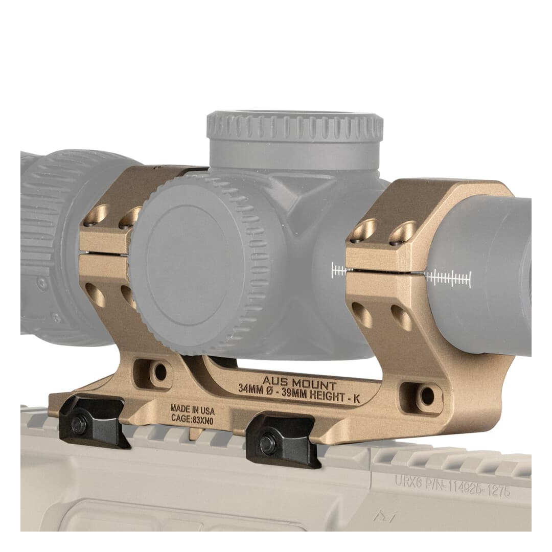 Montage de lunette Reptilia AUS Ø34 mm version courte en aluminium 7075-T6 anodisé dur
