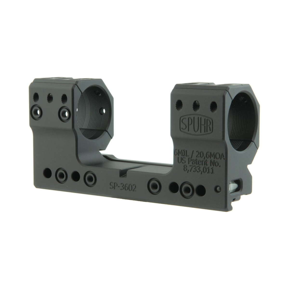 Montage de lunette Spuhr SP-3602M Ø30 mm hauteur 38 mm 6 MIL en acier trempé