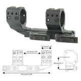 Montage de lunette à démontage rapide Spuhr QDP-6016 Ø36 mm hauteur 38 mm 0 MIL