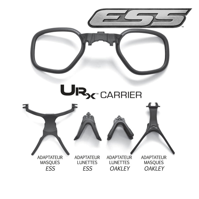 Monture correctrice U-Rx ESS en nylon, deux jeux de pièces nasales et adaptateurs