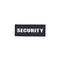 Morale patch Security Mil-Tec 3D en PVC 8,6 x 3,3 cm lettrage en relief auto-agrippant