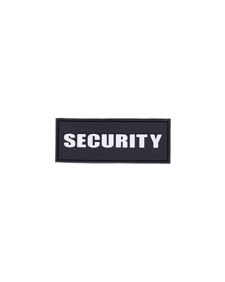 Morale patch Security Mil-Tec 3D en PVC 8,6 x 3,3 cm lettrage en relief auto-agrippant