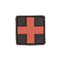 Morale patch premiers secours Mil-Tec 3D en PVC 2,5 x 2,5 cm dos auto-agrippant