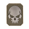 Morale patch tête de mort Mil-Tec 3D en PVC 5,5 x 4 cm dos auto-agrippant 7 g