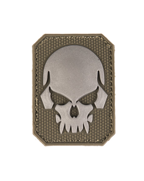 Morale patch tête de mort Mil-Tec 3D en PVC 5,5 x 4 cm dos auto-agrippant 7 g