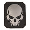 Morale patch tête de mort grand format Mil-Tec 3D PVC 7,6 x 6,3 cm 13 g auto-agrippant