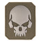 Morale patch tête de mort grand format Mil-Tec 3D PVC 7,6 x 6,3 cm 13 g auto-agrippant