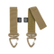 Mousqueton Brandit rotatif triangulaire à sangle pour ceinturon et MOLLE lot de 2
