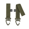 Mousqueton Brandit rotatif triangulaire à sangle pour ceinturon et MOLLE lot de 2