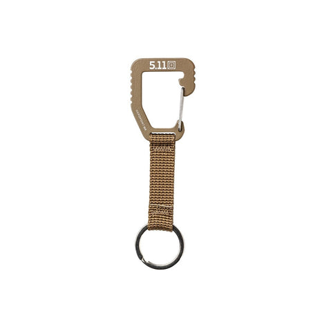 Mousqueton Hardpoint MK1 5.11 Tactical acier inoxydable porte-clés fermeture automatique