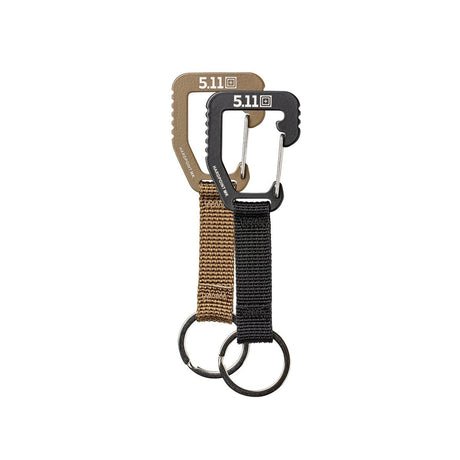 Mousqueton Hardpoint MK1 5.11 Tactical acier inoxydable porte-clés fermeture automatique
