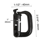 Mousqueton ITW Nexus GrimLoc en polymère 54 x 40 mm pour sangle de 25 mm