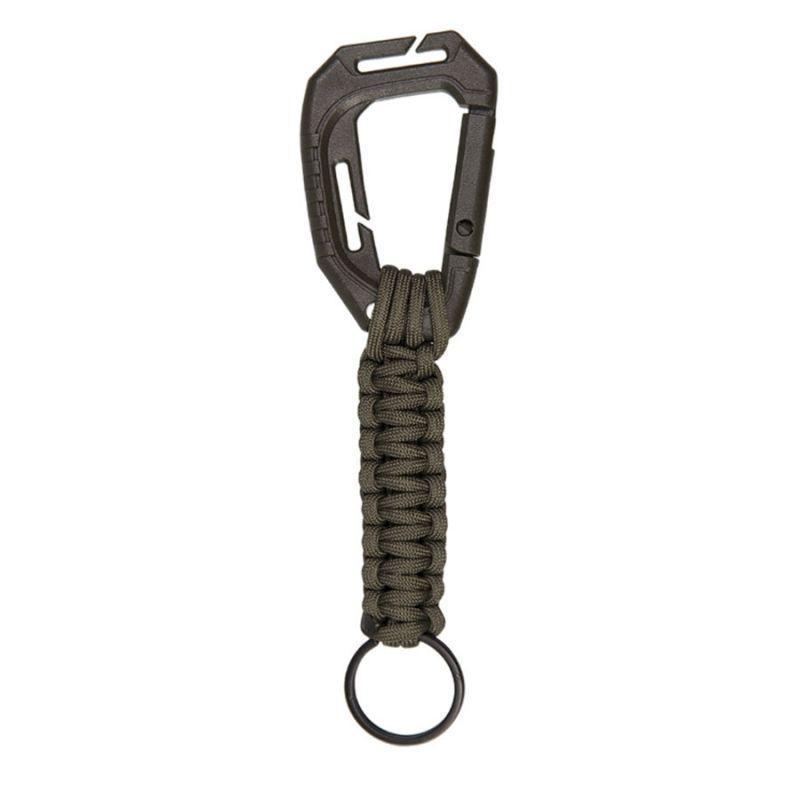 Mousqueton Mil-Tec porte-clés paracord 20,5 cm POM MOLLE (non certifié escalade)
