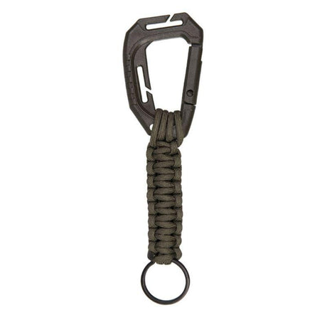 Mousqueton Mil-Tec porte-clés paracord 20,5 cm POM MOLLE (non certifié escalade)