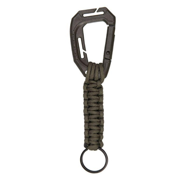 Mousqueton Mil-Tec porte-clés paracord 20,5 cm POM MOLLE (non certifié escalade)