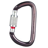 Mousqueton Petzl Am'D à verrouillage à vis, aluminium 27 kN, ouverture 25 mm