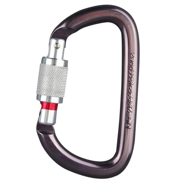 Mousqueton Petzl Am'D à verrouillage à vis, aluminium 27 kN, ouverture 25 mm