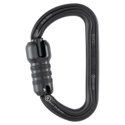 Mousqueton Petzl Bm'D 32 kN à verrouillage automatique, 105 g, EN 362