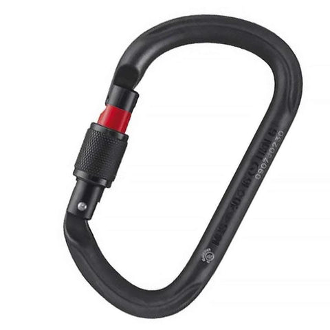 Mousqueton acier Petzl Vulcan à verrouillage à vis, 45 kN, ouverture 29 mm