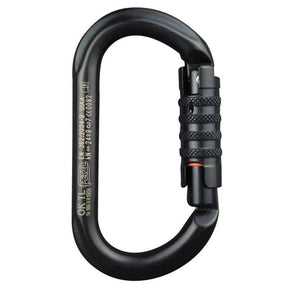 Mousqueton ovale Petzl OK à verrouillage automatique triple action, 25 kN