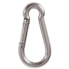 Mousqueton utilitaire Mil-Tec acier inoxydable 6 cm (non certifié escalade ni secours)