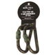 Mousquetons utilitaires Mil-Tec Tactical alliage aluminium 8 cm vendus par paire (non certifiés escalade ni secours)