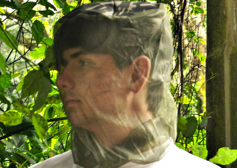 Moustiquaire de tête BCB à maille fine taille unique avec cordon de serrage réglable