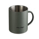 Mug isolé Mil-Tec Quart en acier inoxydable 450 ml incassable avec finition mate adaptée au terrain