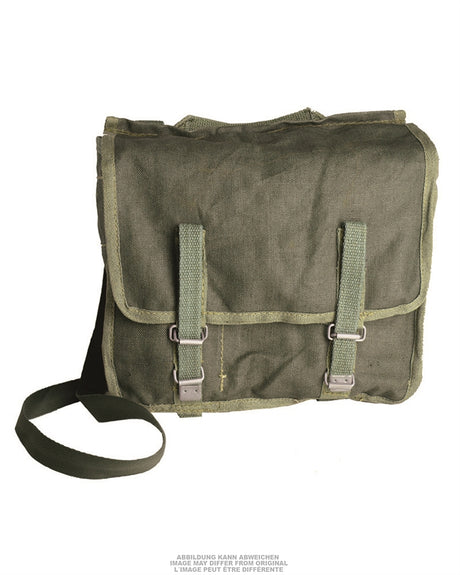 Musette de l'armée polonaise avec bandoulière, stock ancien jamais distribué, lot de 10