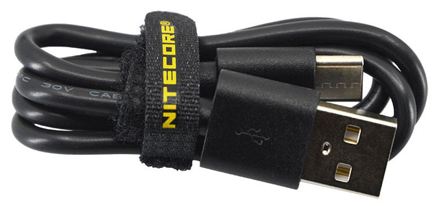 Nitecore Câble de chargement USB-A vers USB-C 23 g pour la charge du matériel