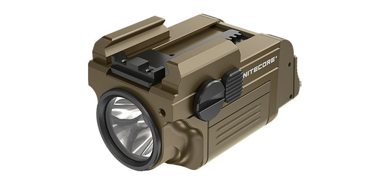 Lampe pour arme de poing Nitecore NPL25 rail Picatinny 900 lumens portée 255 m rechargeable USB-C