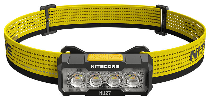 Lampe frontale Nitecore NU27 600 lumens portée 123 m rechargeable USB-C étanche IP66
