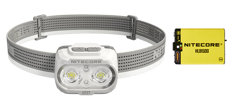 Lampe frontale Nitecore UT27 800 lumens portée 168 m rechargeable USB-C étanche IP66