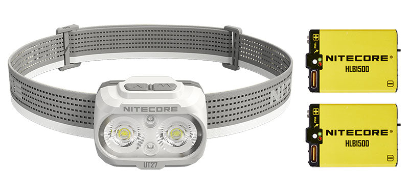 Lampe frontale Nitecore UT27 Pro 800 lumens portée 168 m rechargeable USB-C étanche IP66