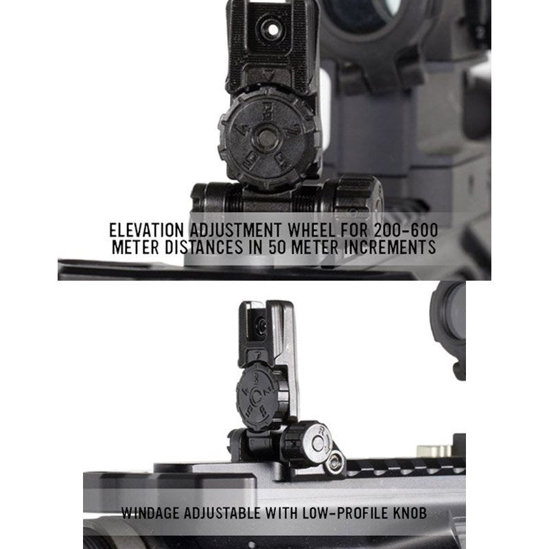 Œilleton arrière MBUS Pro LR Magpul acier Mélonite réglable sans outil 56 g