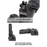 Œilleton arrière MBUS Pro LR Magpul acier Mélonite réglable sans outil 56 g