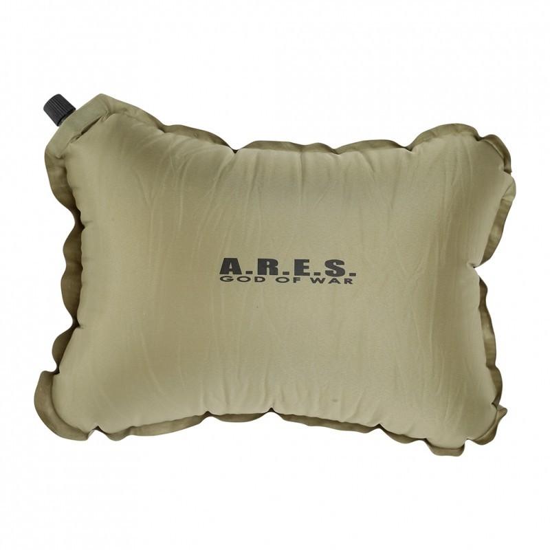 Oreiller de bivouac Ares Camp Pillow autogonflant, épaisseur 11 cm, environ 250 g