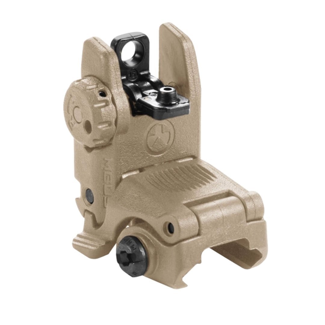 Organe de visée arrière de secours MBUS Magpul réglable pour plateforme AR15 et M16