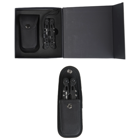 Outil multifonctions Mil-Tec Black LG 9 outils acier 2Cr13 boîtier aluminium avec étui