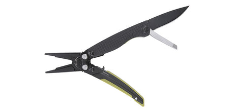 Outil multifonctions SOG Aegis MT Black Moss - 5 fonctions acier Cryo 440 lame 48 mm